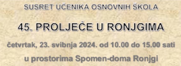 45. Proljeće u Ronjgima